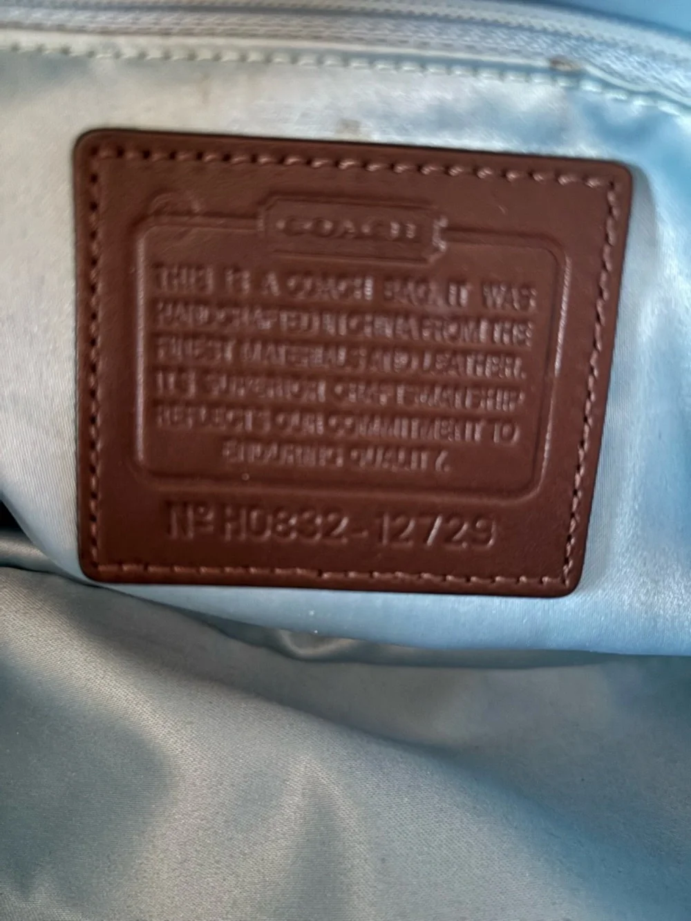 🍃🦋 Coach Heritage Brown Signature Canvas Tote with Leather Trim 12729 - Picture 13 of 16